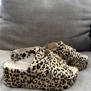 Matisse Leopard Print Platform Sandals